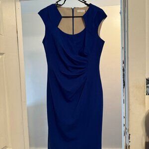 Women's Calvin Klein Royal Blue Cap Sleeve dress size 8